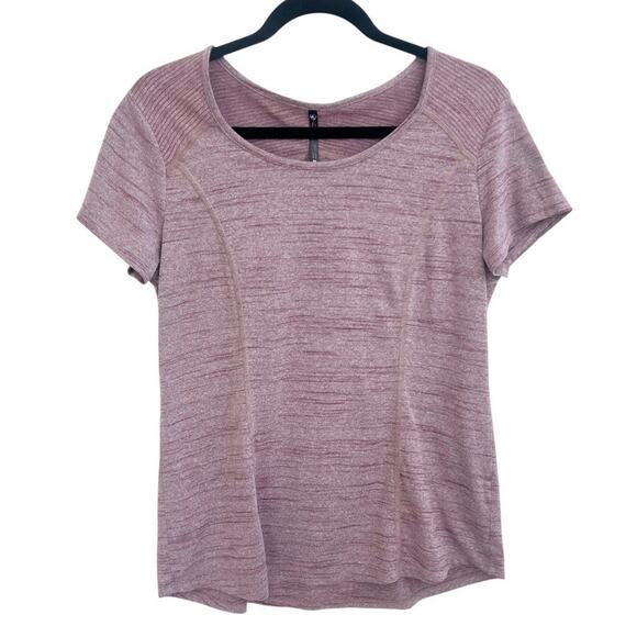 Kuhl Sz M Intent Short Slv Top Mauve Athletic Shirt Performance Knit Outdoor - Picture 1 of 4